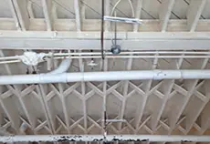 The fire protection needed to have a paint like finish