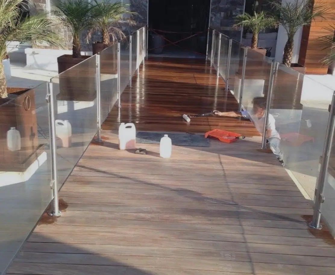 Commercial roof coating application